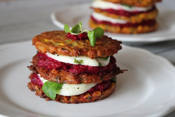 céklakrémes mozarellás zöldséges lapcsánka